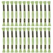 24 Skeins Embroidery Floss 8m Each Cotton Cross Stitch Thread Light Green