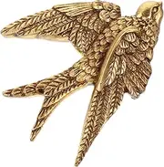 MUCKLILY Swallow Wall Hanging Bird Sculpture Iron Wall Art Metal Garden Yard Art Outdoor Statues Swallow Wall Sculpture Bird Wall Decorations Bedroom Household Ornament Old Resin 3d