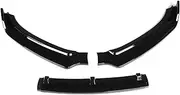 A4 B8.5 Car Front Bumper Splitter Lip Spoiler Diffuser Protector Body Kit Spoiler Cover Compatible for Audi A4 B8.5 2013 2014 2015 2016(Glossy Black)