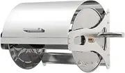 Stainless Steel Garden Hose Reel, Heavy Duty Hose Holder with Crank Handle and Lid, Wall Mounted Garden Hose Holder, Floor Hose Storage Hanger Rack for Yard, Lawn, Farm(Large)