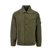 [CP COMPANY] CP COMPANY Cotton and linen multipocket shirt Man XL XL Green