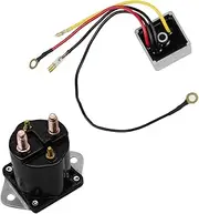 Partman 12V Solenoid Switch 1015777 1027101-01 Voltage Regulator Rectifier Fit for Club Car DS 1992-up Gas Golf Cart