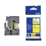 Brother TZe P-Touch Labelling Tape 9mm x 8m Black on Yellow TZES621
