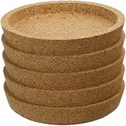 Cabilock 5pcs Drink Coasters Wood Mug Coaster Coasters for Drinks Glass Mugs Mat Kitchen Bar Décor Coffee Mug Coasters Wood Round Placemats Wooden Coaster Nordic Holder Bamboo