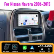 7" Car Stereo Radio For Nissan Navara 2006-2015 Carplay Android Head Unit 4+64GB
