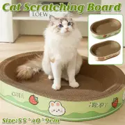 Durable Extra-Large Cat Scratch Board Durable Anti-Slip Oval Scratching Pad AU