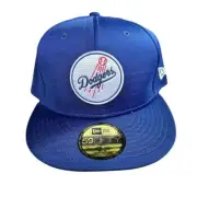 New Era 59FIFTY Los Angeles Dodgers Fitted Hat Blue Size 7 3/8