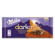 Milka Darkmilk Dark Chocolate With Gesalzenen Karamellstücken 85g