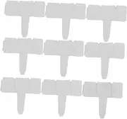 10pcs Gardening Fence Patio Fence Plastic Fencing Grave Fence Border Fence Blockers for Dogs Garden Fence Garden Fencing Temporary Fence for Backyard Lawn Edging White PVC