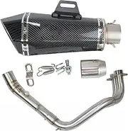 Motorcycle Exhaust Pipe for Y&amaha FZ07 for MT07 2014-2022 Full Set Motorcycle Exhaust Pipe and Link Pipe with DB Killer Exhaust Pipe(3)
