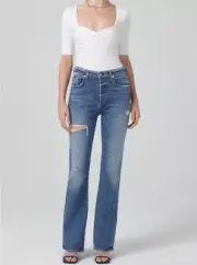 NWT Citizens of Humanity Libby High Rise Bootcut Jeans Arthouse Size 27 COH Mom