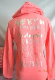 Victorias Secret Supermodel Essentials BLING Hoodie Paris London New York NWT S
