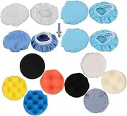 FELTECHELECTR 1 Set Sponge Polishing Pad Kit for Car Waxing and Buffing Durable Bonnet Efficient Polishing Versatile Use Various Vehicles