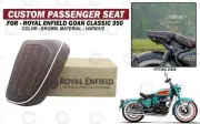 Custom Passenger Brown Seat "For Royal Enfield Goan Classic 350"