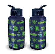 NRL Flip Drink Bottle 1L - Canberra Raiders - BPA Free - Water Bottle