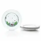 Fiesta® 10.5" Round Dinner Plates (Set of 4) | Christmas Whimsy (White)