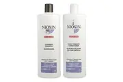 Nioxin System 5 Cleanser Shampoo and Revitalising Conditioner 1 Litre/1000mL Bundled Duo
