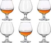 Snifters 5.0Oz Shot Glasses Set of 6 Cute Brandy Cognac Glasses (150Ml | 5.0 Flo