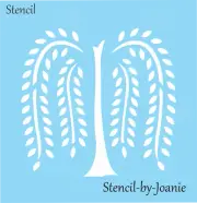 Stencils by Joanie Primitive Willow Tree Folk Art Family Home Decor Craft Signs