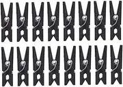100pcs Mini Plastic Mini Clip Hangers for Clothing Black 2.5cm Art Craft Clips for Photo Paper Decorations Events