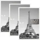Upsimples 11X17 Picture Frame White 3 Pack, Scratch-Proof 11 X 17 Poster Frames