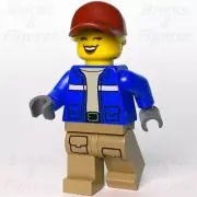 LEGO® City Wildlife Rescue Explorer Female Minifigure Dark Red Cap 60302 cty1305