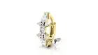 Lab grown Diamond nose ring Clicker Hinged huggie diamond cartridge conch