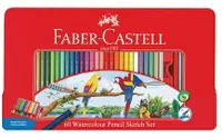 在飛比找樂天市場購物網優惠-Faber-Castell水性色鉛筆紅色精緻鐵盒裝60色組*