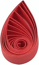 ODETOJOY Quilling Paper Strips White 5mm 3mm 7mm 10mm Length 54cm Craft Paper Quilling Strips Paper Set 120PCS (Red)