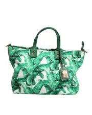 Dolce & Gabbana Banana Leaf Print Tote Women Green Tote Bags