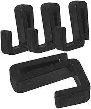 ORFOFE 4 Pack White Hooks Wall Hooks for Kitchen Bathroom Cubicle Door Use Sturdy z Shape Hangers
