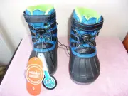 BRAND NEW BOY'S WONDER NATION BLUE WINTER TEMP RATED -20 BOOTS w/ LACES