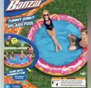 Banzai Kids inflatable Yummy Donut Splash Pool Brand new