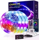 100ft IP65 Bluetooth led Strip Lights Waterproof Outdoor Tape Lights with Rem...