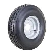 Wanda Trailer Tire Assembly 5.70-8 6-Ply Silver Rim 5 Lugs on 4.5"