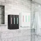 3 Chamber Shower Soap Dispenser 400ml Shampoo Dispenser Wall Mounted flEQh