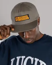 [Antihero] Antihero Men's Hecho Por Skate Snapback Cap in Grey One Size Grey