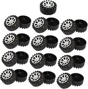 GLSTOY Create Your Own Car Craft 25pcs DIY Model Wheels for Kids' Vehicle Building Black
