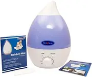 MedeScan Rainbow Mist Ultrasonic Cool Mist Humidifier – 2.8L Tank, 20H Runtime, Aromatherapy Tray, 7-Colour LED Night Light, Whisper-Quiet, Portable & Sleek Design for Home & Bedroom
