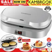 Kambrook Pancake Maker Electric Digital Breakfast Pancake Machine Non Stick NEW