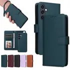 For Samsung S23FE S24 S23 S21 S20 A24 A14Removable Leather Magnetic Wallet Case