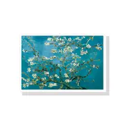 GGP Wall Art 70Cmx100Cm Van Gogh Almond Blossom White Frame Canvas