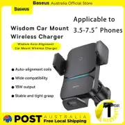 Baseus Wisdom QI 15W Auto Alignment Car Mount Wireless Charger-Black