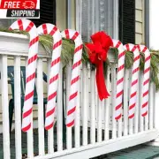 Tetor Inflatable Candy Canes for Christmas Decorations Candy Canes Balloons for