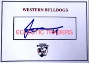 Jack Macrae SIGNED Western Bulldogs Card. AFL. Footscray. 2016 Premiership Flag.