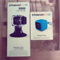 在飛比找蝦皮購物優惠-寶麗萊Polaroid CUBE 簡易防水盒跟吸盤底座+保護