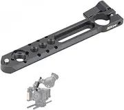 Generic Nitze N49-NC5 (5 inch/127mm) Extend 15mm Single Rod Clamp to NATO Rail Mounting Plate,for Monitors EVFs Camera, blak