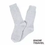 雪之旅 高品質保暖羊毛襪 L 淺灰