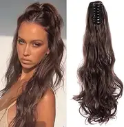 Ponytail Extension,Wave Wig,Claw Clip Wave Ponytail Hair For Women Daily Use Party