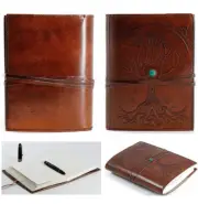 Leather Journals Handmade Refillable Lined Paper Diaries Gifts Birthday Xmas AU